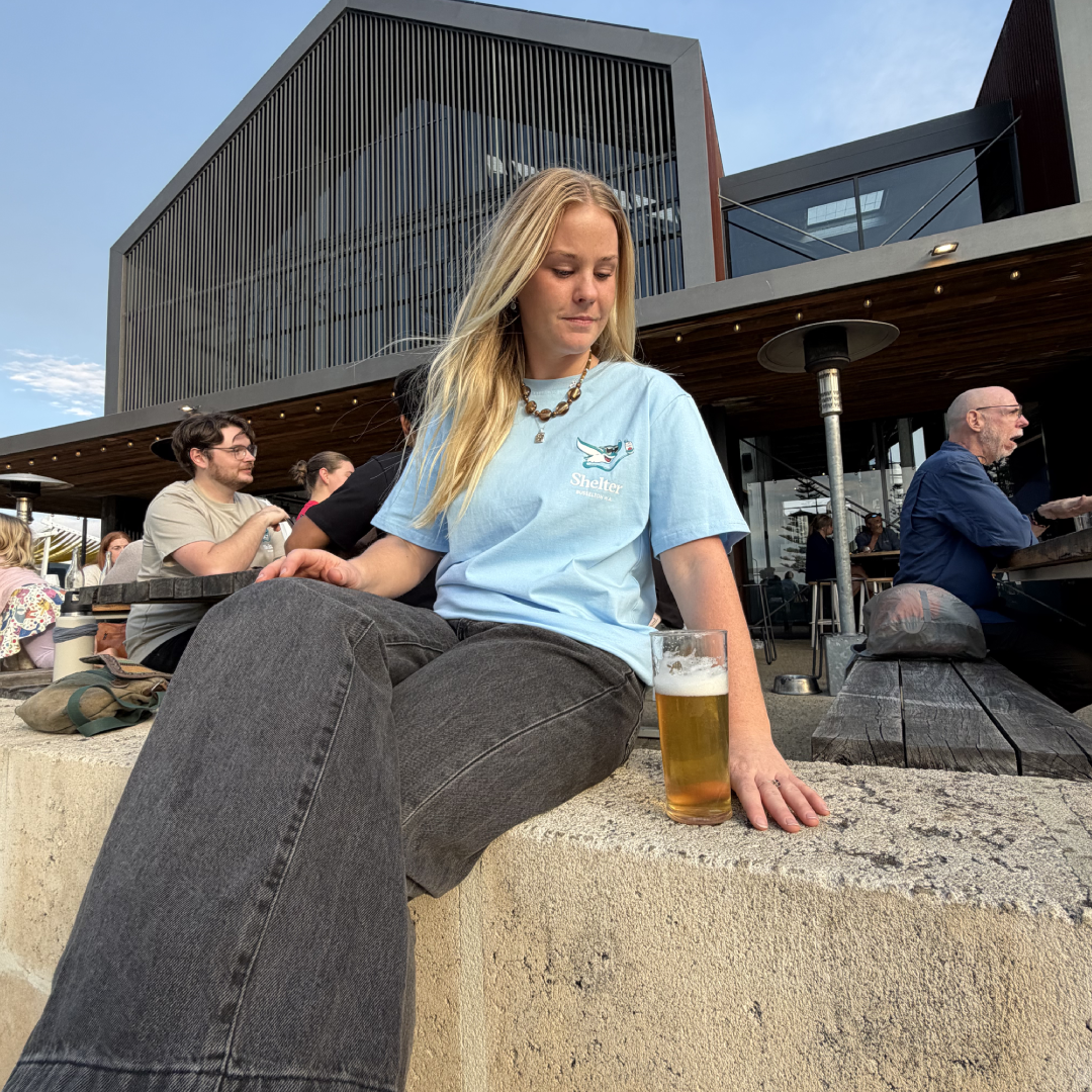 Catch Some Rays Rinrin Shelter Catch Some Rays Tee – Shelter Brewing Co.