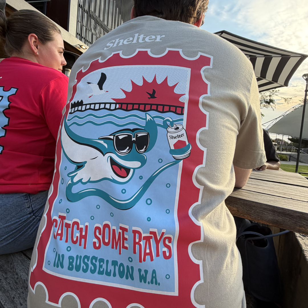 Catch Some Rays Rinrin Shelter Catch Some Rays Tee – Shelter Brewing Co.